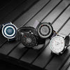 Sports Watch For Male Students Alloy Case Stainless Steel Strap Round Dial Fashion Style