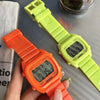 Sports Watch Plastic And Silicone Square Luminous Multifunctional Electronic