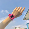 Sports Watch Plastic And Silicone Square Luminous Multifunctional Electronic