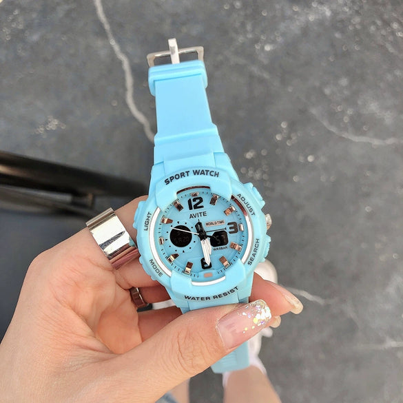 Sports Watch Plastic Silicone Luminous Unicorn Style