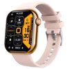 Sports Watch Square Dial Environmental Silicone Strap Blood Oxygen Test Touch Push Button Operation Magnetic Attraction Charging