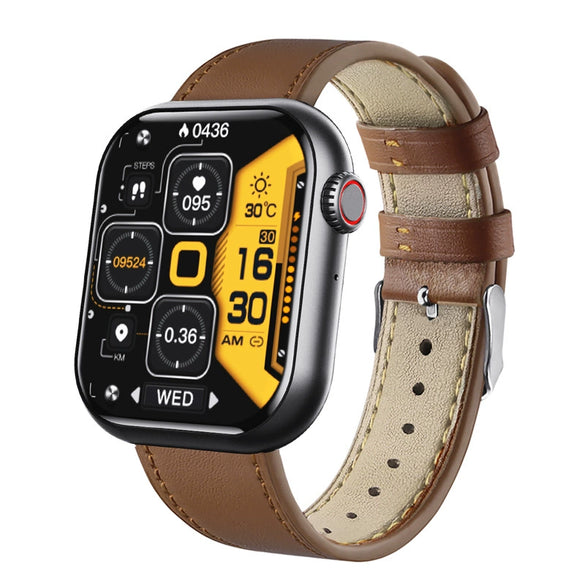 Sports Watch Square Dial Environmental Silicone Strap Blood Oxygen Test Touch Push Button Operation Magnetic Attraction Charging