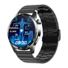 Sports Watch Titanium Alloy Environmentally Friendly Silicone Round For Men With Blood Oxygen Detection Bluetooth