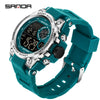 Sports Watch Tpu Strap Abs Case Round Dial Chic Style For Student
