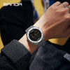 Sports Watch Zinc Alloy Abs Case Tpu Strap Round Dial Simple Geometric Style