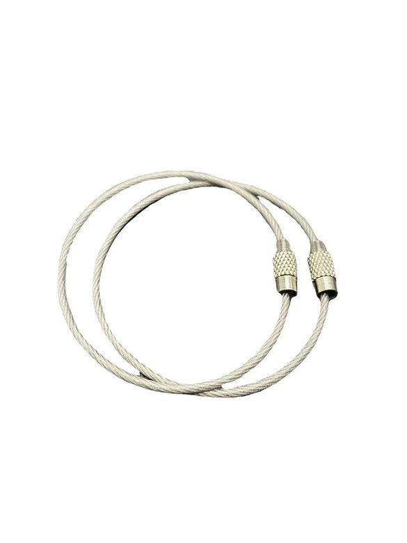 Spot Wire Rope Ring Key Chain Stainless Steel Color Coated Rubber Wire Ring Plastic Wire Lock Large Bargaining