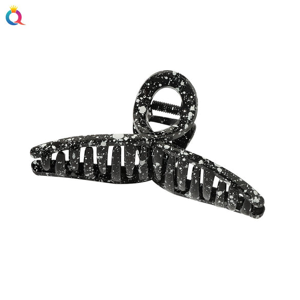 Spraypainted Plastic Handmade Women's Square Cross Hair Clip Hair Accessories