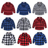 Spring And Autumn New Children'S Clothing Wholesale European And American Boys' Plaid Shirt Brushed Children Children'S Shirt