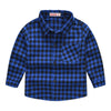 Spring And Autumn New Children'S Clothing Wholesale European And American Boys' Plaid Shirt Brushed Children Children'S Shirt