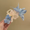 Spring Fashion Cloth Flower Hairpin Women's Shark Clip Grab Clip Manual Made Hair Accessories