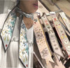 Spring Imitation Silk Scarf Ribbon Decorative Hair Band Medium Length Women’s Versatile Neck Scarf Bag Handle Wrap