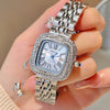 Square Alloy Band Diamondencrusted Women's Light Luxury Niche Exquisite Fashion Watch