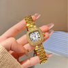 Square Alloy Band Diamondencrusted Women's Light Luxury Niche Exquisite Fashion Watch
