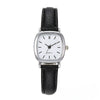 Square Alloy Case Imitation Leather Strap Quartz Watch For Girls Simple Elegant And Leisure Style