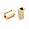 Square Alloy Electroplated Loose Bead Bracelet Jewelry Pendant Accessories Wholesale