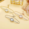 Square Alloy Ladies Quartz Bracelet Watch Leisure Style