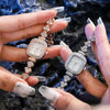 Square Alloy Women's Quartz Bracelet Watch Fashion Style Rectangular Dial