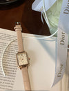 Square Alloy Women's Watch Elegant Casual Style For High School Students