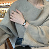 Square Alloy Women's Watch Elegant Casual Style For High School Students