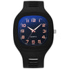 Square Casual Plastic And Silicone Fashion Student Sports Watch