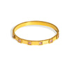 Square Diamond Highgloss Titanium Steel Bracelet For Women Polished 18K Vacuum Plated In Furnace