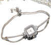 Square Diamondencrusted Women's Alloy And Stainless Steel Leisure Watch