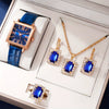 Square Fashionable Plastic Watch Gemstone Bracelet