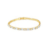 Square Geometric Brass Copper Hand Jewelry Electroplated With Real Gold Plating For Women