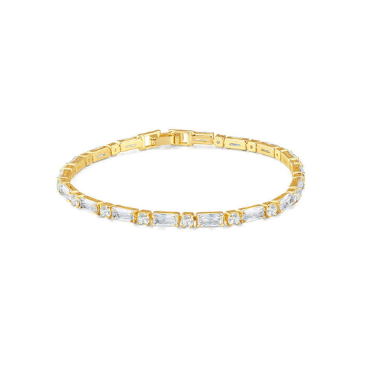 Square Geometric Brass Copper Hand Jewelry Electroplated With Real Gold Plating For Women