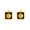 Square Geometric Light Luxury 316L Stainless Steel Electroplating Earrings