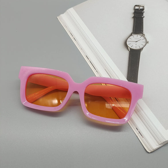 Square Hiphop Sunglasses With Resin Lens And Pc Frame For Adults