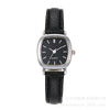 Square Leather Quartz Watch For Women High School Students Alloy Case Imitation Leather Strap Simple Retro Leisure Style