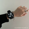 Square Luminous Multifunction Electronic Plastic Watch For Young Men And Women Casual Fashion Style