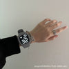 Square Luminous Multifunction Electronic Plastic Watch For Young Men And Women Casual Fashion Style