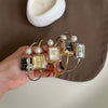 Square Pearl Bracelet Watch Alloy Women's Leisure Style