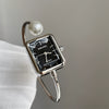 Square Pearl Bracelet Watch Alloy Women's Leisure Style