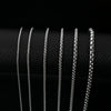 Square Pearl Chain Stainless Steel Geometric Electroplated