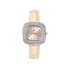 Square Quartz Watch Alloy Case Imitation Leather Strap Stainless Steel Buckle Fashion Style