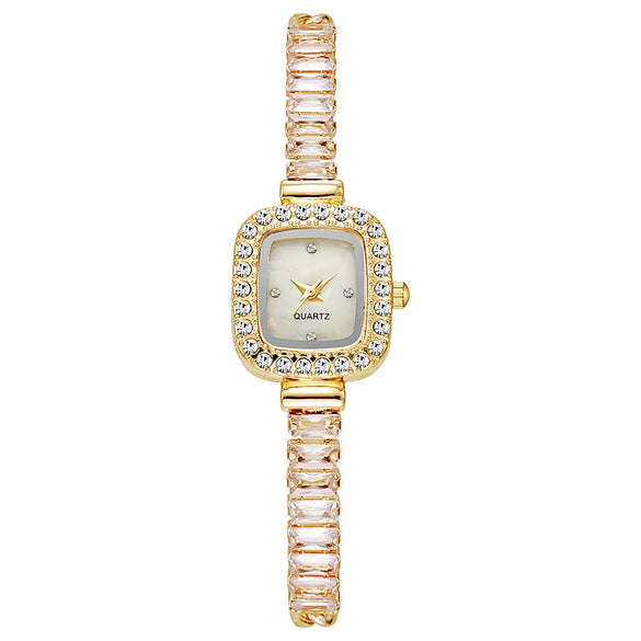 Square Quartz Watch Alloy Women's Jewelry Fashionable