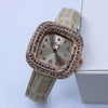 Square Quartz Women's Alloy Pu Leather Luxury Watch