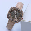 Square Quartz Women's Alloy Pu Leather Luxury Watch