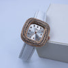 Square Quartz Women's Alloy Pu Leather Luxury Watch