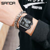 Square Resin Watch For Male Students Waterproof Alarm Luminous Sporty And Fashionable