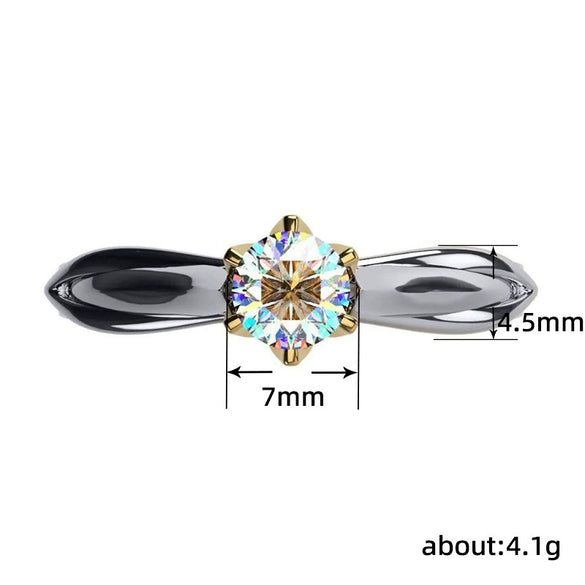 Square Ring Jewelry Copper Geometric Zircon Design Unisex
