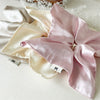Square Satin Hair Rope Handmade For Women With High Elasticity