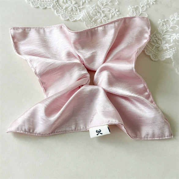 Square Satin Hair Rope Handmade For Women With High Elasticity