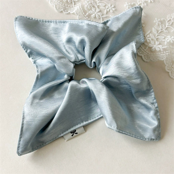 Square Satin Hair Rope Handmade For Women With High Elasticity