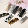 Square Shape Acetate Plate Handmade Spring Clip Hair Accessories Headdress For Women