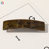 Square Shape Acetate Plate Handmade Spring Clip Hair Accessories Headdress For Women