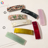 Square Shape Acetate Plate Handmade Spring Clip Hair Accessories Headdress For Women